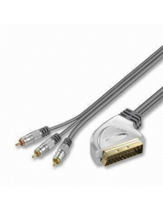 Cable conexión Euroconector a Euroconector TV vídeo 1,5M – Electro AV